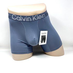 Calvin Klein 1 Pack Mens NB2975-420 Modern Structure Microfiber Boxer Brief Blue